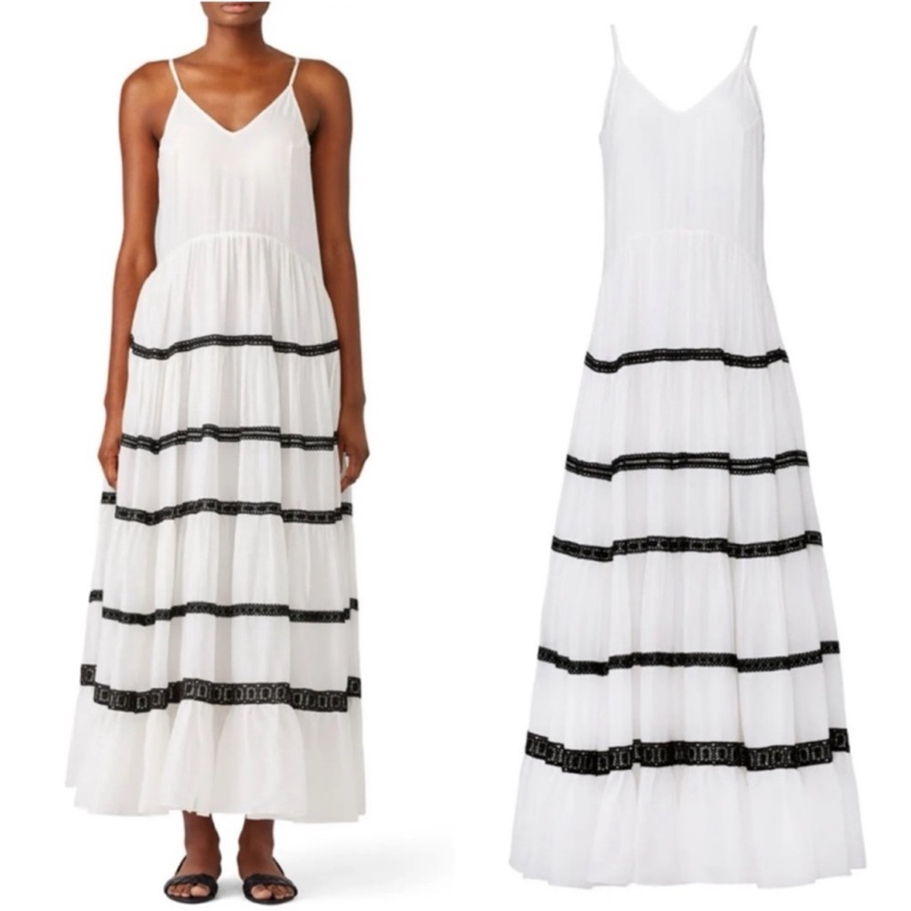 CAROLINA K White Marieta Maxi Dress in Size XS